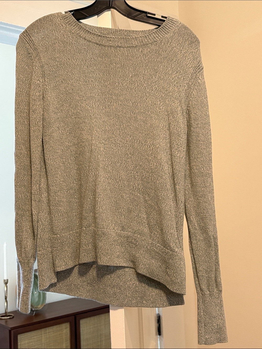 Everlane Light Heather Seafoam Crewneck Sweater